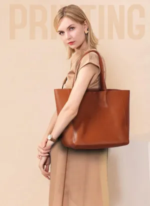 TOTE leather bag, Soft GENUINE leather bag, Large beige leather bag, Laptop, tablet bag, leather bag for books, leather shopper, Wine