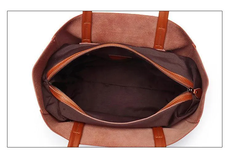 TOTE leather bag, Soft GENUINE leather bag, Large beige leather bag, Laptop, tablet bag, leather bag for books, leather shopper, Wine