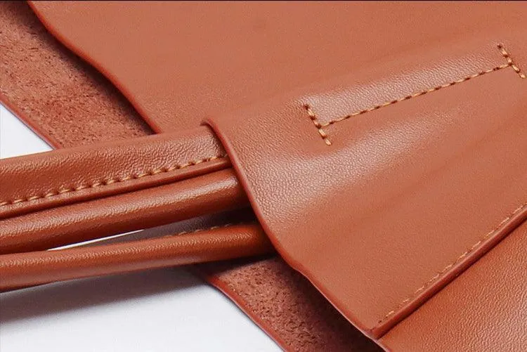 TOTE leather bag, Soft GENUINE leather bag, Large beige leather bag, Laptop, tablet bag, leather bag for books, leather shopper, Wine