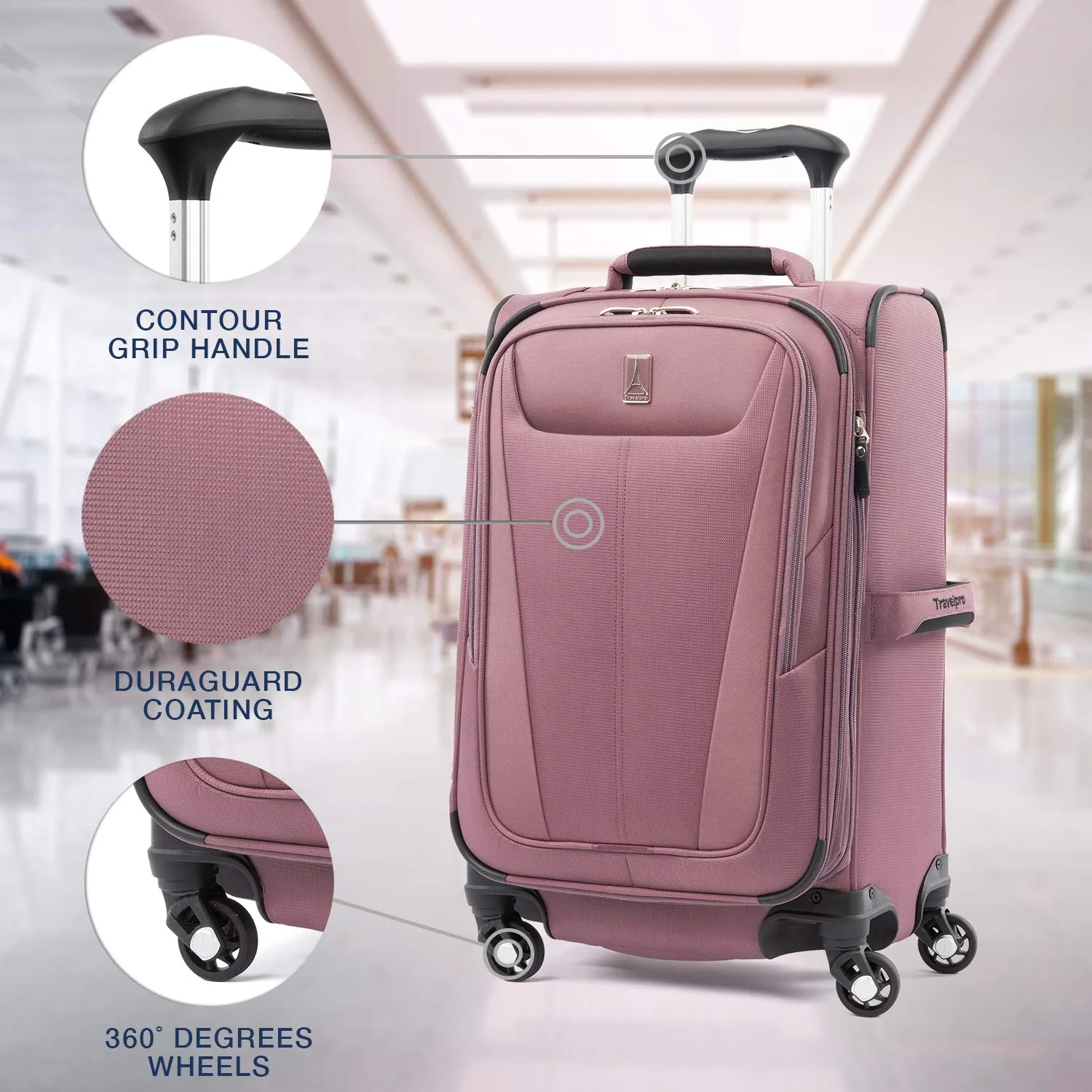 Travelpro Maxlite 5 Carry-On 21-Inch 4-Wheel Softside Luggage