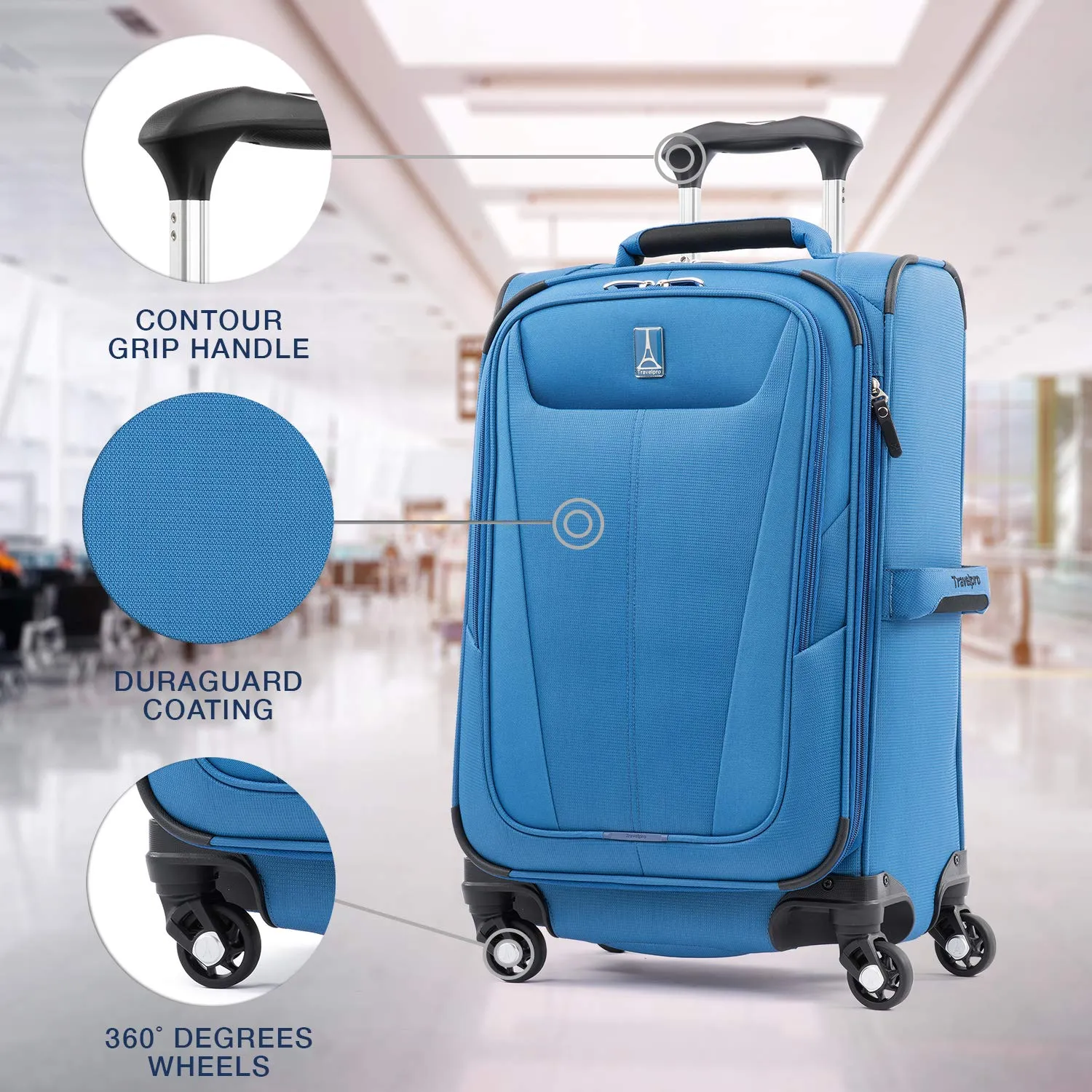 Travelpro Maxlite 5 Carry-On 21-Inch 4-Wheel Softside Luggage