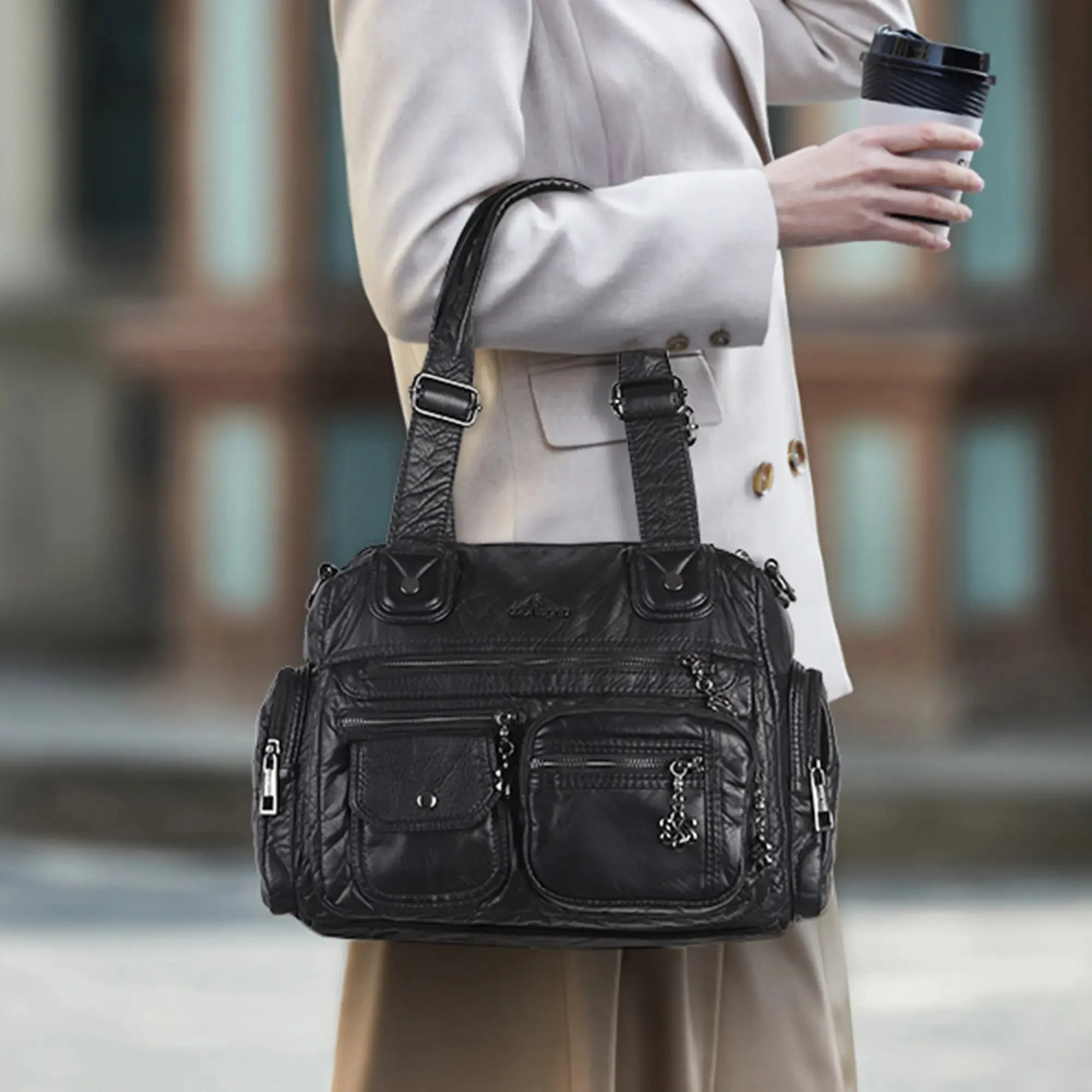 Vegan Leather Bags for Work Tote handbag & Carryall & Laptop Bag