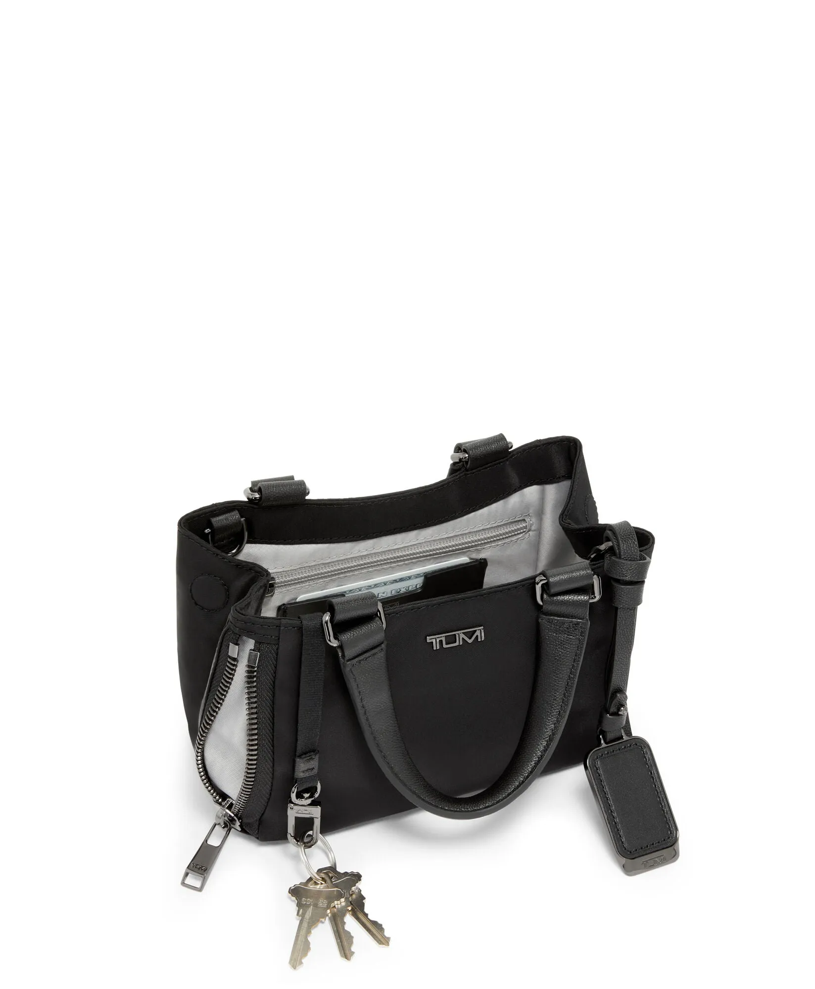 Voyageur Valetta Micro Tote - Black/Gunmetal