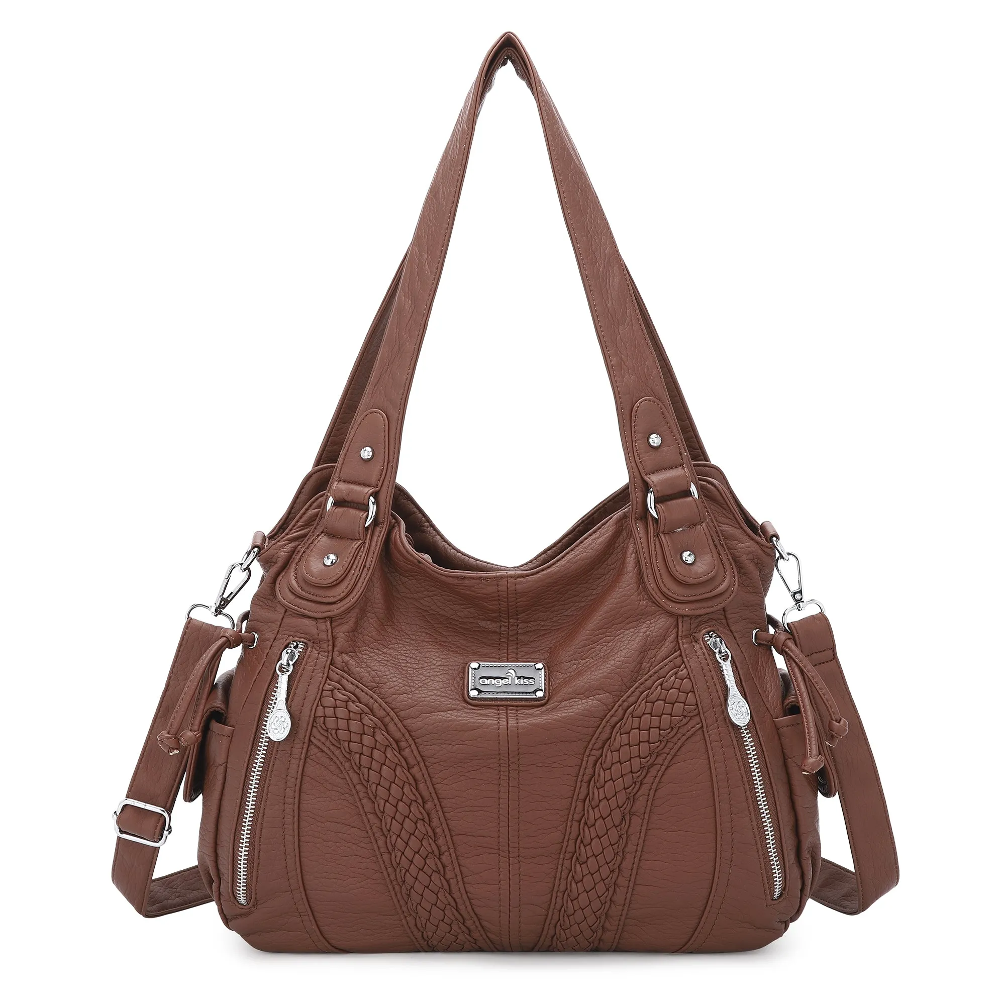 washed Large capacity Daily women Waterproof unique hobo handbag