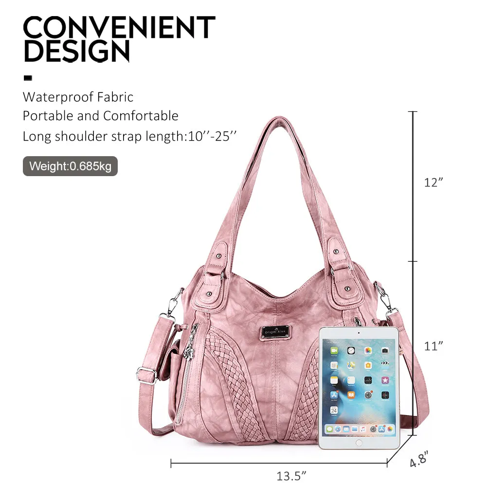 washed tie-dye design Daily women simple unique hobo handbag
