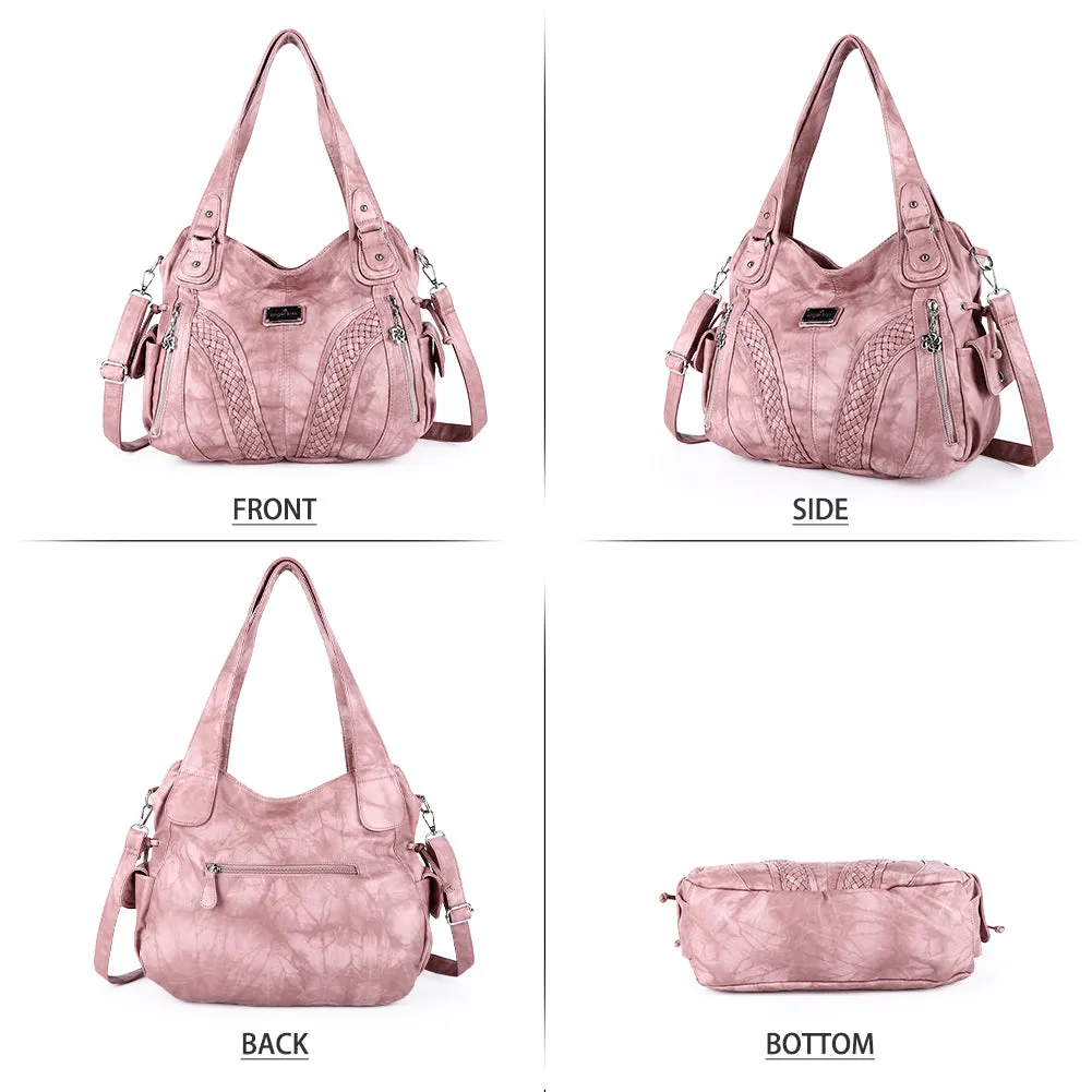 washed tie-dye design Daily women simple unique hobo handbag