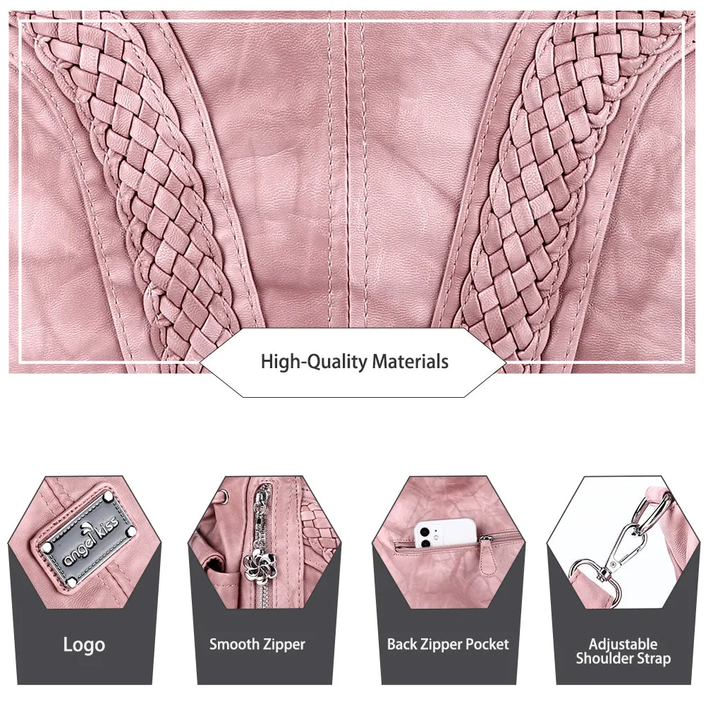 washed tie-dye design Daily women simple unique hobo handbag