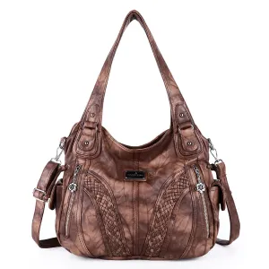 washed tie-dye design Daily women simple unique hobo handbag