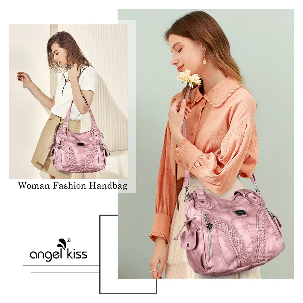 washed tie-dye design Daily women simple unique hobo handbag