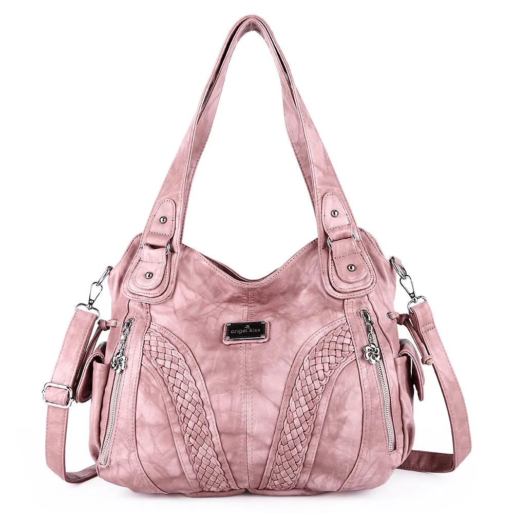 washed tie-dye design Daily women simple unique hobo handbag
