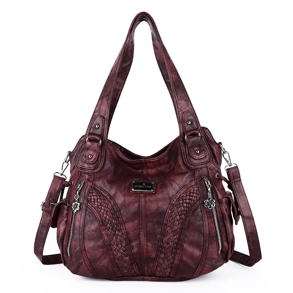 washed tie-dye design Daily women simple unique hobo handbag