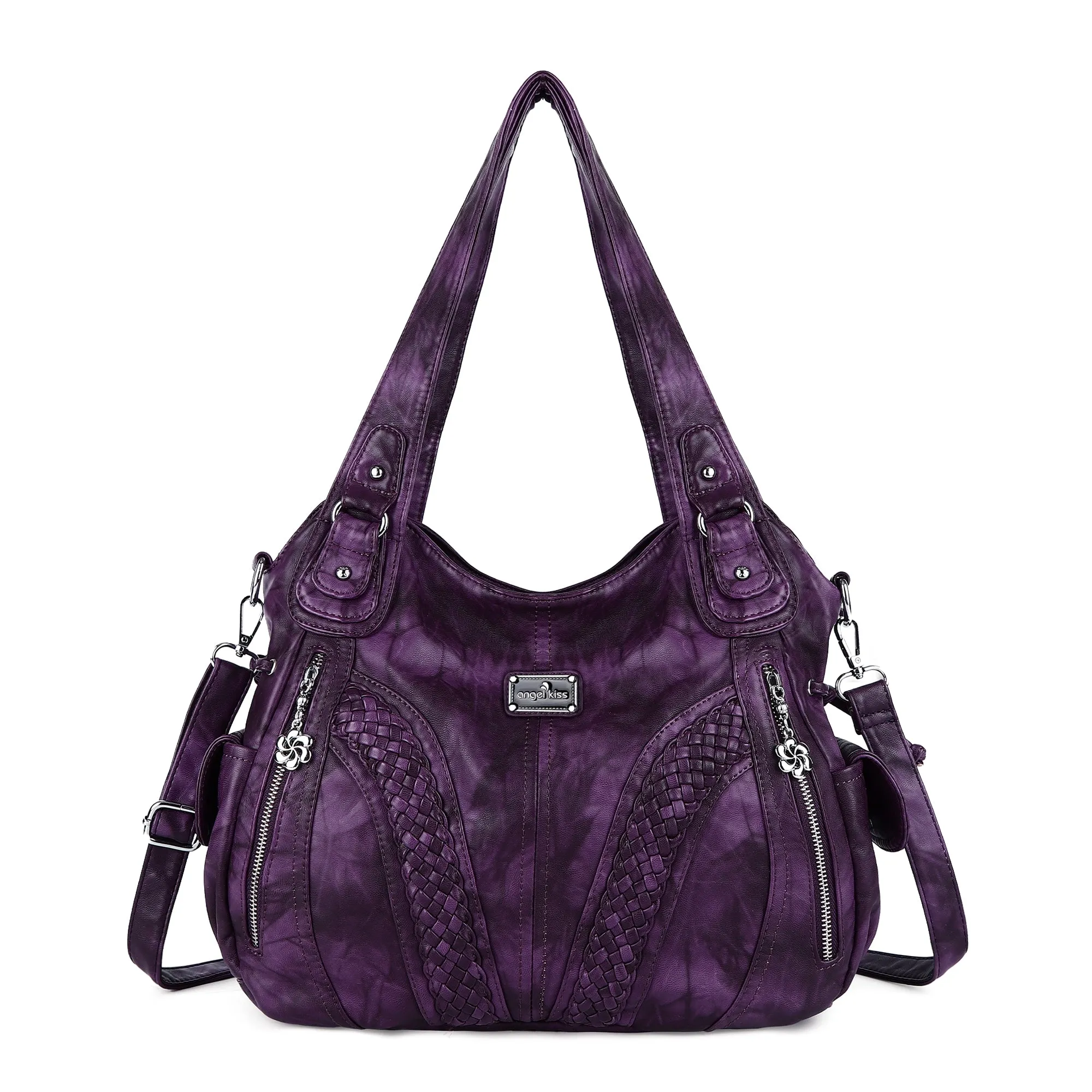 washed tie-dye design Daily women simple unique hobo handbag